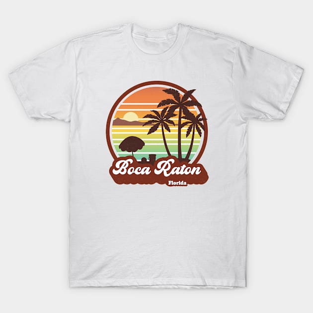 Boca Raton Florida T-Shirt by kalponik